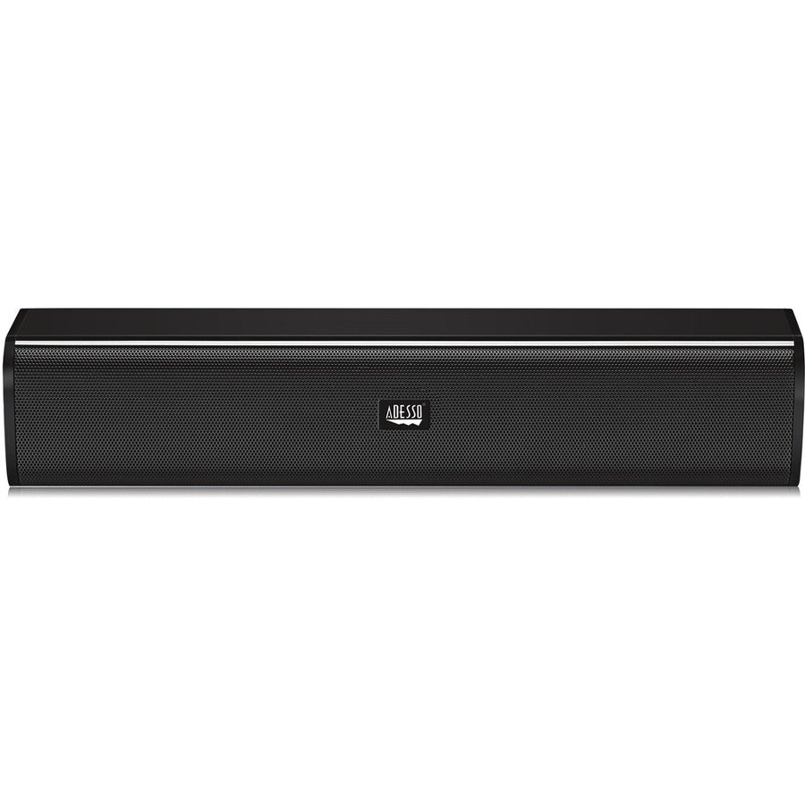 Adesso Xtream S5 USB-Powered Desktop Computer Sound Bar Speaker with Dynamic Sound- 5W x 2 - Portable Adesso Xtream S5 USB-Powered Desktop Computer Sound Bar Speaker with Dynamic Sound- 5W x 2 - Portable